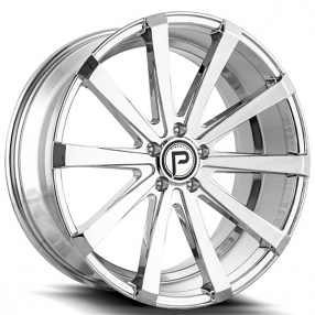 22" Pinnacle Wheels P100 Royalty Chrome Rims 
