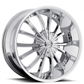 22" VCT Wheels Mancini Chrome Huge Size Lip Rims 