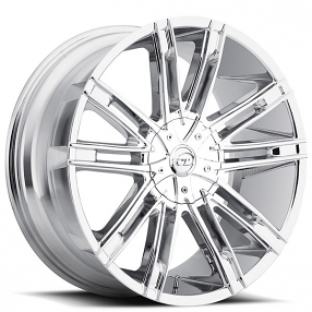 22x8.5" VCT Wheels V28 Chrome Rims 