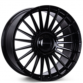24" Vossen Wheels HF-8 Gloss Black Floating Cap Rims