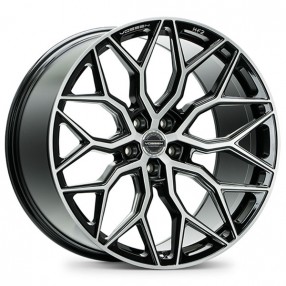 21" Vossen Wheels HF-2 Brushed Gloss Black Rims 
