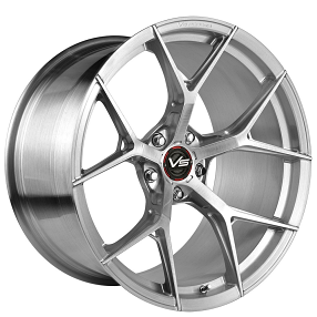 20" VS Forged Wheels VF02 Brushed Clear Monoblock Forged Rims