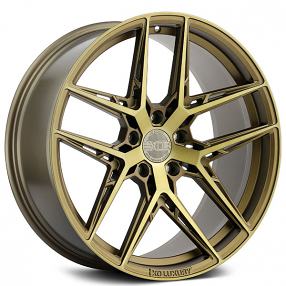 20" Staggered XO Wheels Cairo Bronze with Brushed Face Rotary Forged Rims 