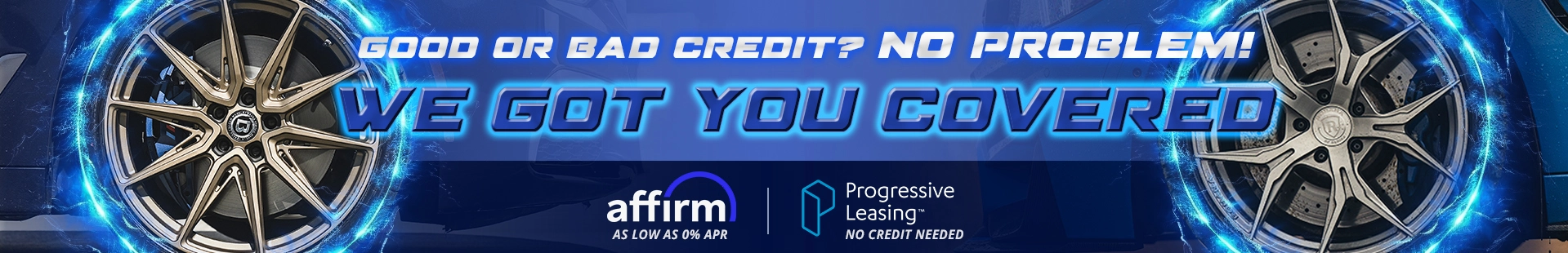 Financing for any credit score